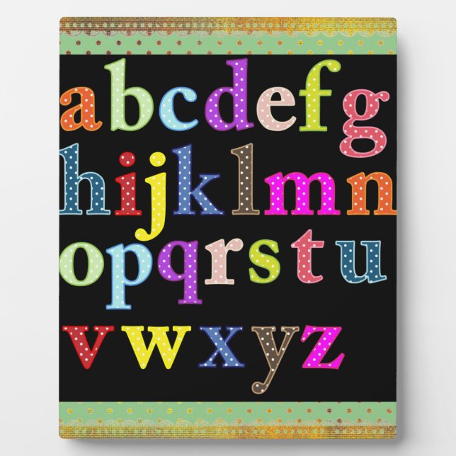 Alphabet Plaque (Front)