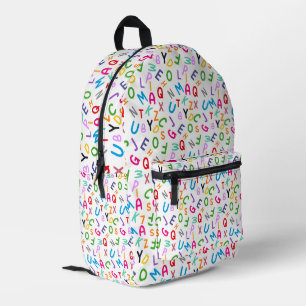  Alphabet Pop: Learn in Style Backpack