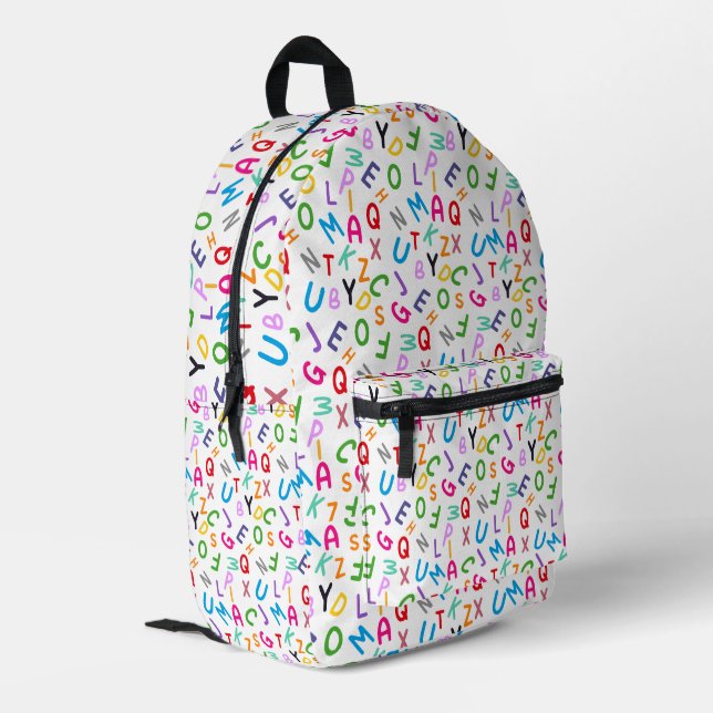  Alphabet Pop: Learn in Style Backpack (Back Corner Left)