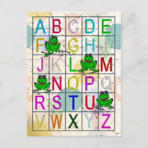 Alphabet Postcard