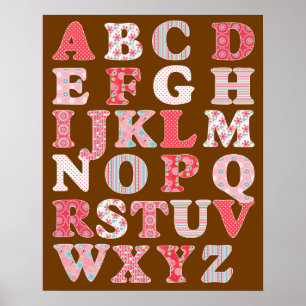 Alphabet Poster for Girl