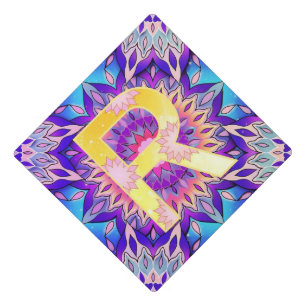 Alphabet R Graduation Cap Topper