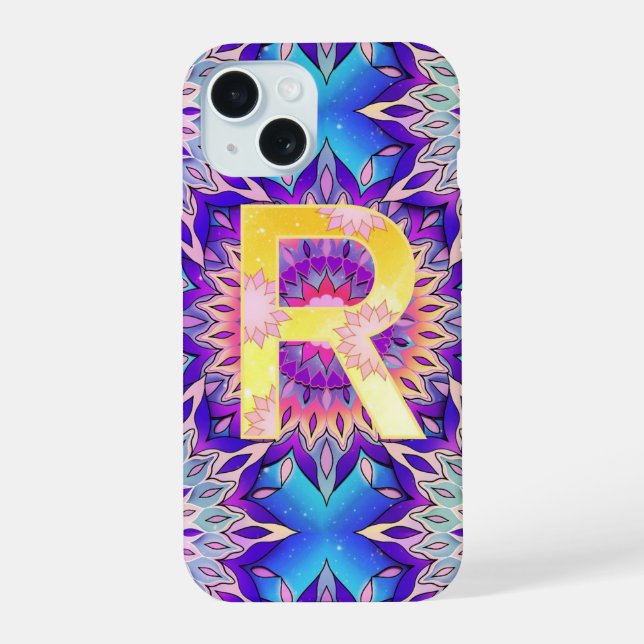 Alphabet R  iPhone 15 Case (Back)