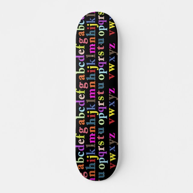 Alphabet Skateboard (Front)