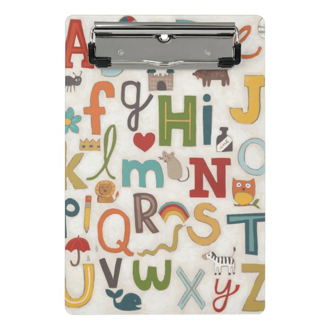 Alphabet Soup Mini Clipboard (Front)