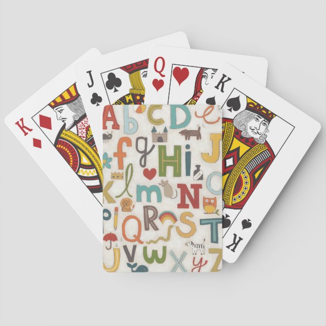Alphabet Soup Playing Cards (Back)