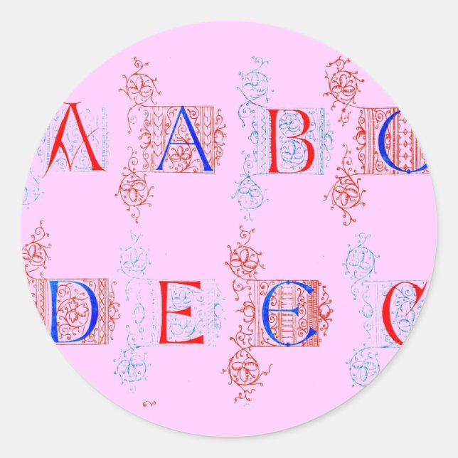 Alphabet Sticker (Front)