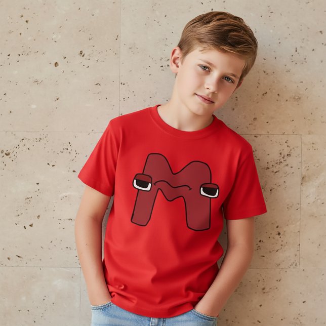 Alphabet T-Shirt Letter M (Creator Uploaded)