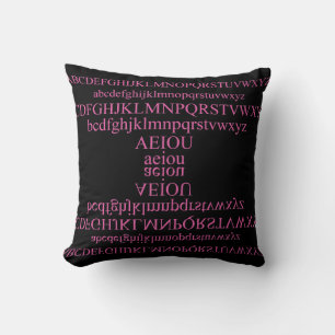 Alphabet Throw Pillow