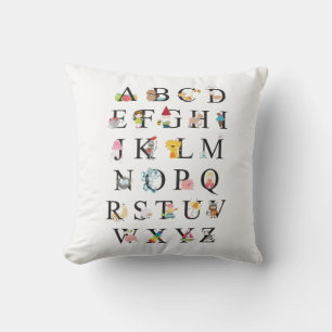 Alphabet Throw Pillow