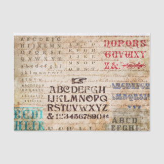 Alphabet Tissue Paper