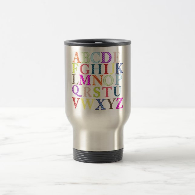 Alphabet Travel Mug (Center)