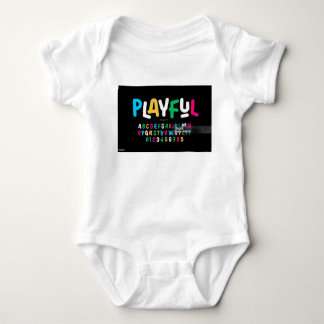 Alphabet uniqe design Baby Jersey Bodysuit