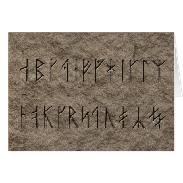 Alphabet viking (Devant horizontal)