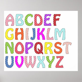 ALPHABET wall poster 