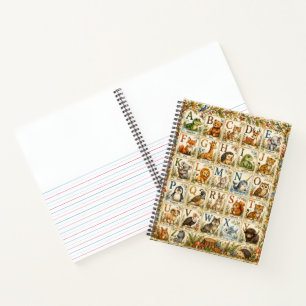 Alphabet Woodland Animal Little Learners Notebook