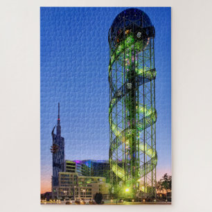 Alphabetic Tower Jigsaw Puzzle
