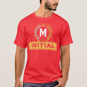 Alphabetical Art by Viralfont Letter M T-Shirt