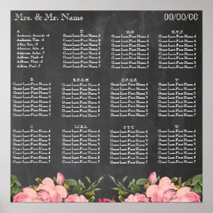Alphabetical seating chart