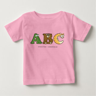 Alphabetimals Personalized Baby Girl T-Shirt