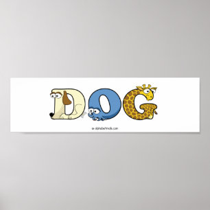 Alphabetimals Personalized Poster