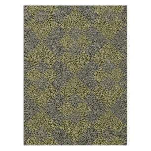 Alphabets Pattern 02 YW 2Tonesx4.bw Black BG Tablecloth