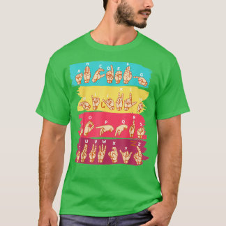 Alphabetx27 Cool Sign Language T-Shirt