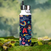 Alphaland Kids Personalized Water Bottles Large