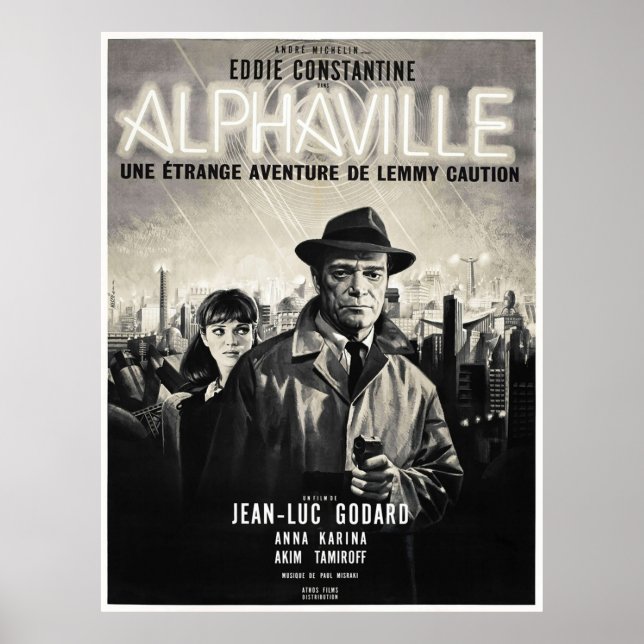 Alphaville  Vintage Movie Poster (Front)