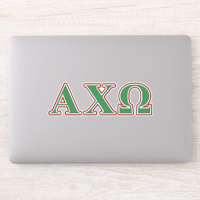 Alphi Chi Omega Green and Red Letters (Computer)