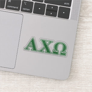 Alphi Chi Omega Green Letters