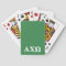 Alphi Chi Omega White and Green Letters