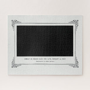 Alphonse Allais, April Fools, Black, Abstract Art Jigsaw Puzzle
