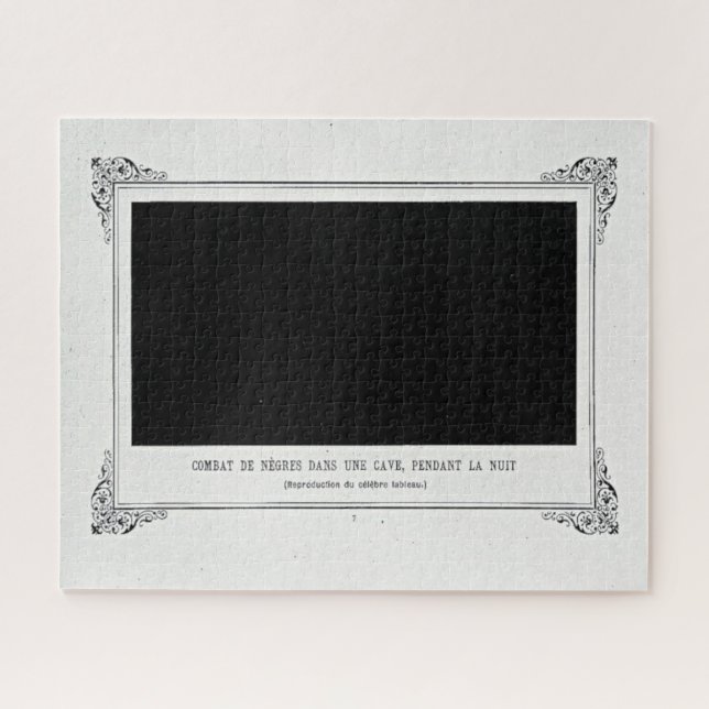 Alphonse Allais, April Fools, Black, Abstract Art Jigsaw Puzzle (Horizontal)