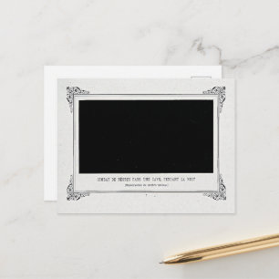 Alphonse Allais, April Fools, Black, Abstract Art Postcard