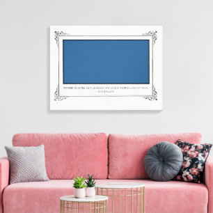 Alphonse Allais, April Fools, Blue, Abstract Art Canvas Print