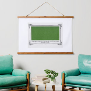 Alphonse Allais, April Fools, Green, Abstract Art Hanging Tapestry