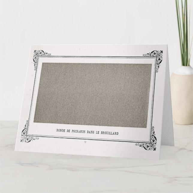 Alphonse Allais, April Fools, Grey, Abstract Art Card (Front)