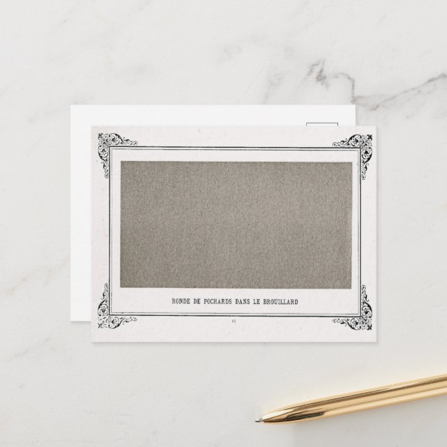 Alphonse Allais, April Fools, Grey, Abstract Art Postcard (Front/Back In Situ)