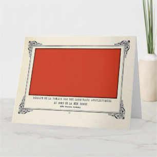 Alphonse Allais, April Fools, Red, Abstract Art Card