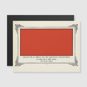 Alphonse Allais, April Fools, Red, Abstract Art Magnetic Invitation