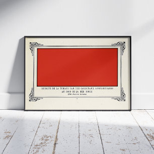Alphonse Allais, April Fools, Red, Abstract Art Poster