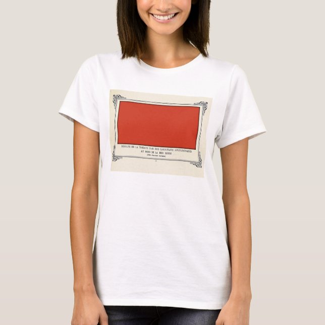 Alphonse Allais, April Fools, Red, Abstract Art T-Shirt (Front)