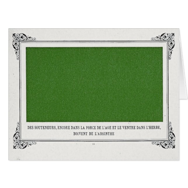Alphonse Allais, Avril Fools, Vert, Art Abstrait (Devant horizontal)