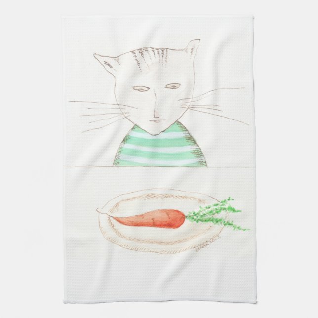 Alphonse le Chat  Kitchen Towel (Vertical)