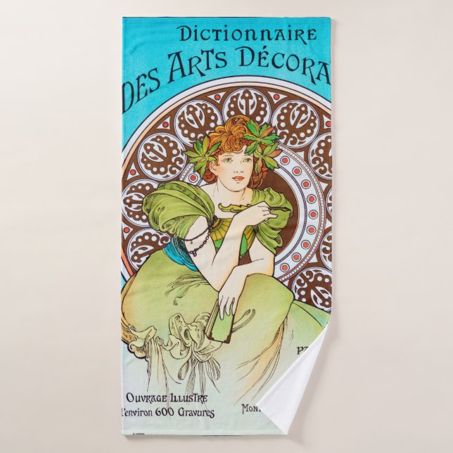 Alphonse Mucha (Serviette de bain)