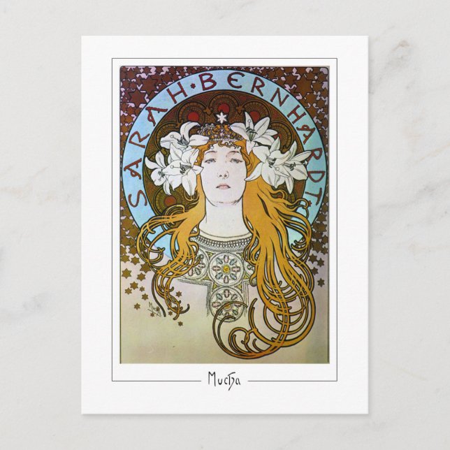 Alphonse Mucha #122 - Carte postale d'art fin (Devant)