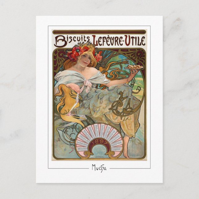 Alphonse Mucha #129 - Carte postale Art (Devant)