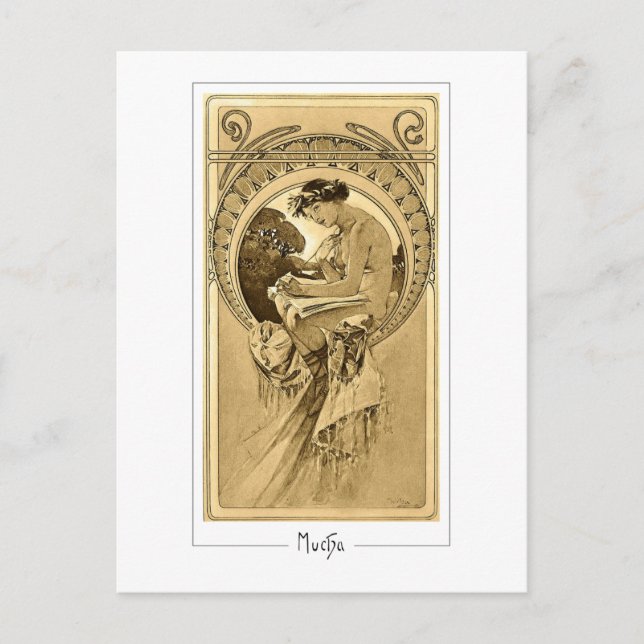 Alphonse Mucha #161 - Fine Art Postcard (Front)
