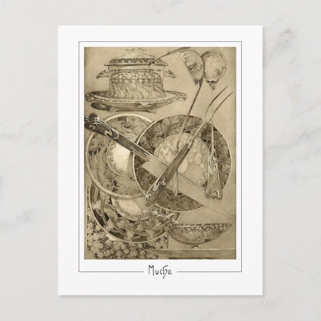 Alphonse Mucha #210 - Carte postale Art (Devant)